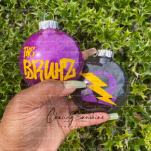 Load image into Gallery viewer, Omega Psi Phi - The Bruhz Ornament Set of 2