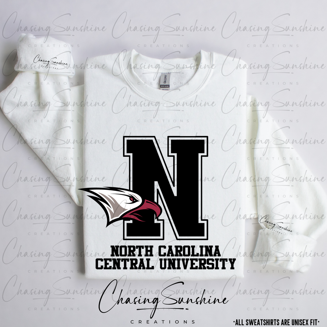 North Carolina Central University HBCU Letterman Sweatshirt