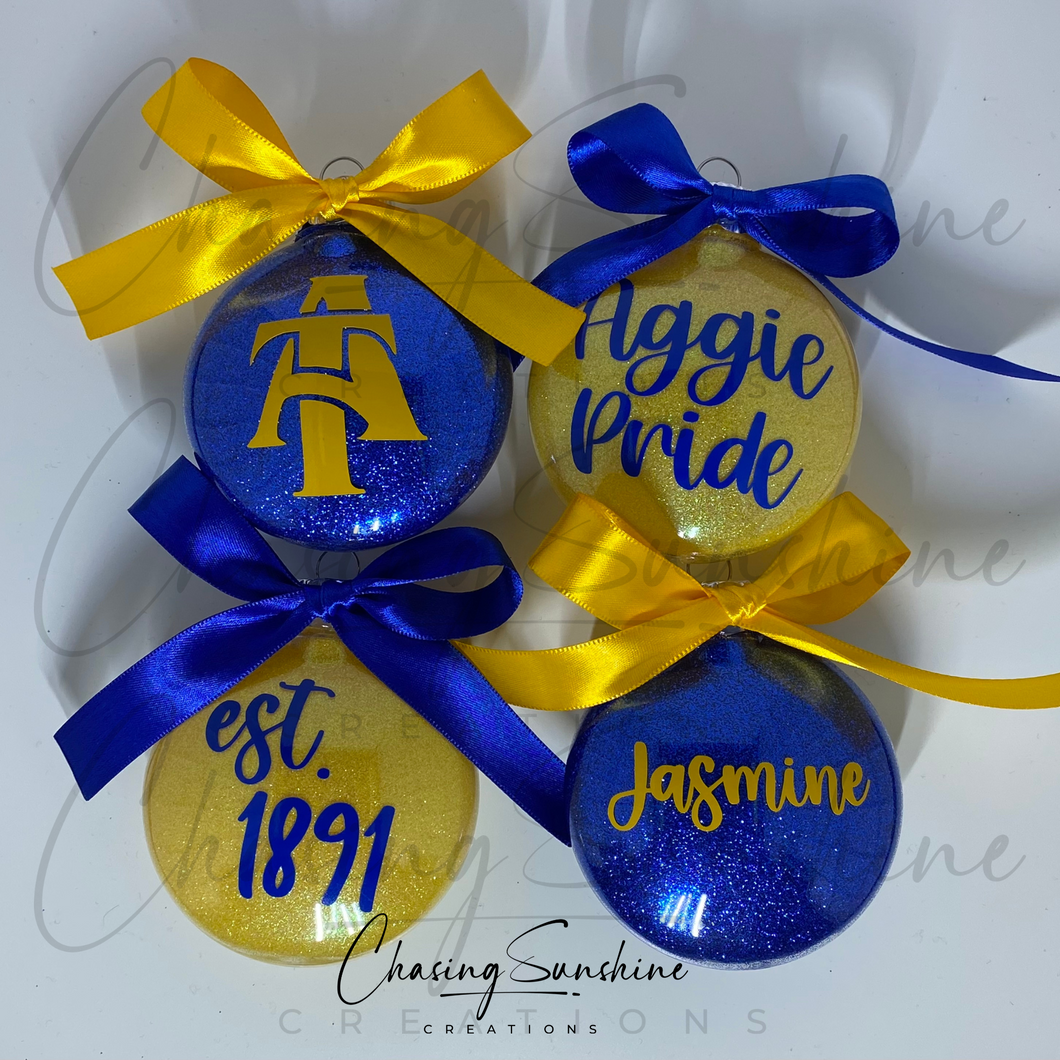 NCAT HBCU Ornament Set of 4