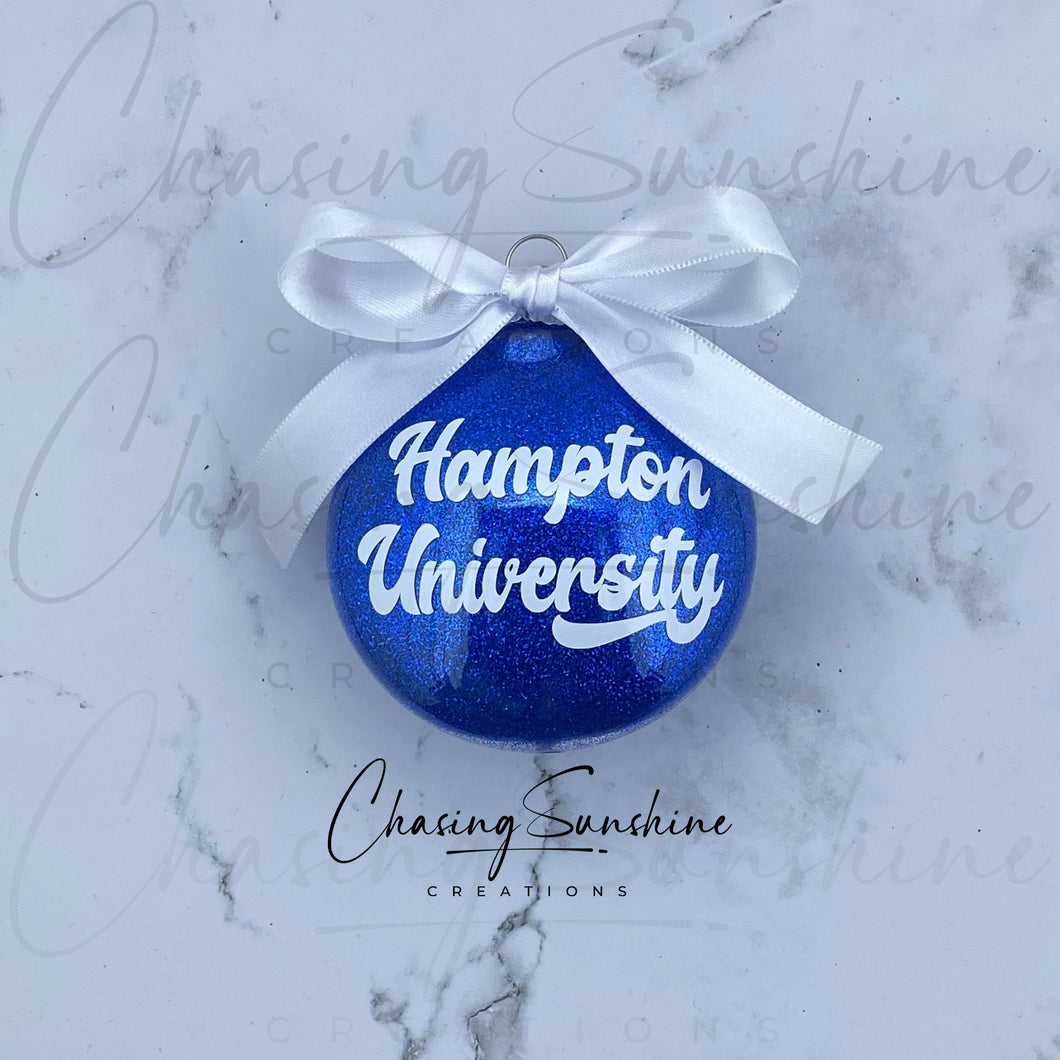 Hampton University HBCU Ornament